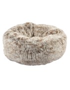 BOBBY | Chien et Chat | Coussin donut POILU Beige