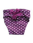 Camon | Chien | Culotte hygiène fantaisie mauve à pois blancs