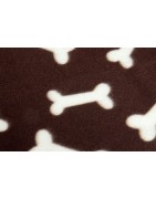 Chien | Plaid marron en polaire