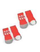 Camon | Chien | Chaussettes rouges antiglisses