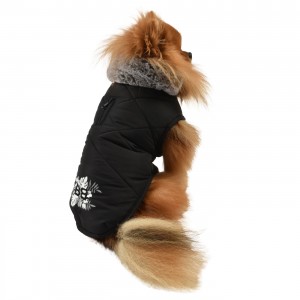 Bobby | Chien | Manteau BOUQUET noir