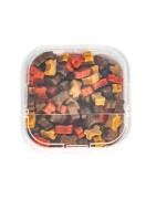 Boite de petites friandises pour chien os au poulet, au saumon et à l'agneau MINI