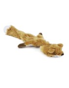 Peluche pour chien | Renard sans rembourrage avec pouic | 52 cm