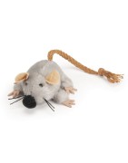 Jouet pour chat | Peluche Rat vibrant avec corde