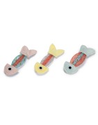 Lot de 3 poissons en peluche