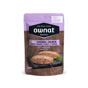 Ownat | Chat | Pâtée Wetline Poulet et Saumon Chat stérilisé 85 g