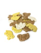 Sachet de 150g de biscuits pour chien en forme d'animaux - saveur lait 100 % végétal
