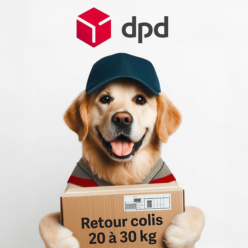 Etiquette DPD PICK UP pour votre retour colis de 20 à 30 Kg