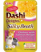 INABA Chat Dashi Delights Silky Broth – Poulet & Saumon – 40 g