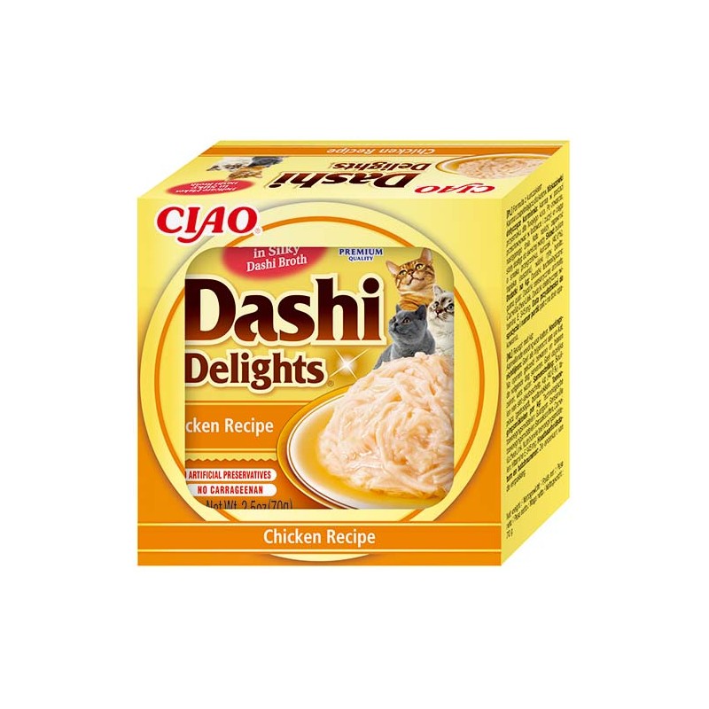 INABA Chat Dashi Delights – Poulet – 70 g