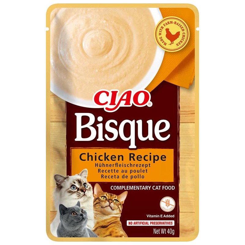 INABA Chat Ciao Bisque – Poulet – 40 g