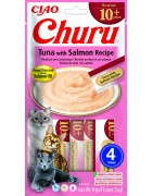 INABA Chat Churu Senior 10+ – Thon Saumon – Pack de 4 – 56 g