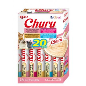 INABA Chat Churu – Fruits de mer – Multipack 20 pièces – 280 g