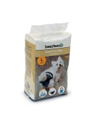 Couches jetables noires stretch ultra absorbantes pour chien femelle