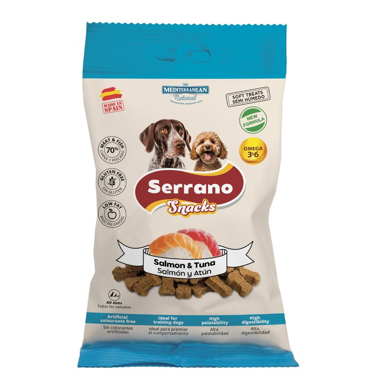 Friandises snack saumon & thon SERRANO