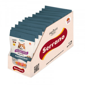 Friandises sticks Chat Care Hairball saumon & thon SERRANO