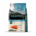 Croquettes BRAVERY MED-LARGE ADULT SALMON : Poids:4 kg