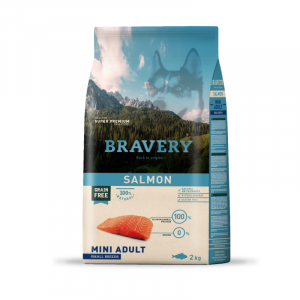 Croquettes BRAVERY MINI ADULT ADULT SALMON