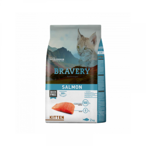 Croquettes BRAVERY KITTEN SALMON 2 KG