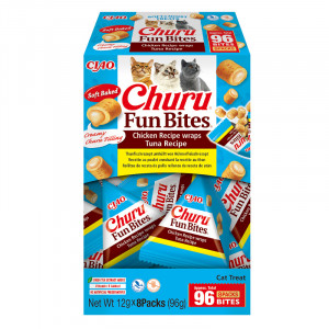 INABA Chat wrap Churu Fun Bites – Thon – Pack de 4 – 56 g