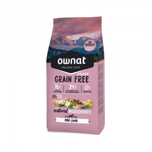 Ownat | Chien | Croquette Sans Céréales PRIME MINI ADULTE Agneau