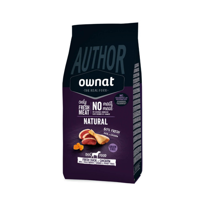 Ownat | Chien | Croquettes sans céréales AUTHOR FRESH DUCK & CHICKEN