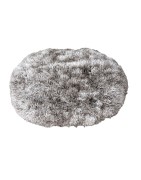 Coussin POILU noir - BOBBY