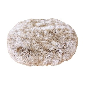 Coussin POILU beige - BOBBY