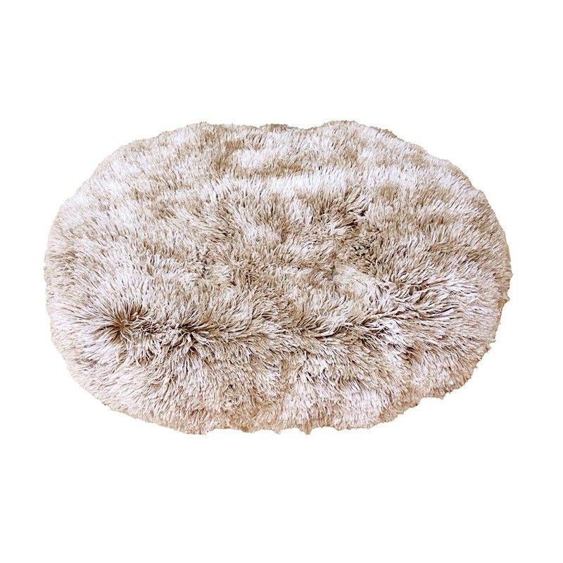 Coussin POILU beige - BOBBY