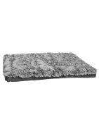 Coussin mousse POILU noir - BOBBY