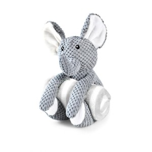 Peluche 2 en 1 Éléphant avec Plaid pour Chien | Doudou & Couverture | 70x60 cm