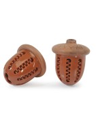 Jouet Distributeur de Friandises Noisette TPR pour Chien | Récompense & Éveil | 10 cm