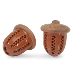 Jouet Distributeur de Friandises Noisette TPR pour Chien | Récompense & Éveil | 10 cm