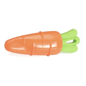 Jouet Sonore Carotte TPE pour Chien | Couineur & Mordillage | 18 cm