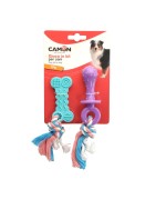 Lot Jouets Sucette & Os avec Corde TPE pour Chien | Mordillage & Gencives | 10 cm