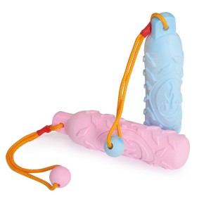 Jouet Bouteille Mousse TPR avec Corde pour Chien | Mordillage & Traction | 17 cm