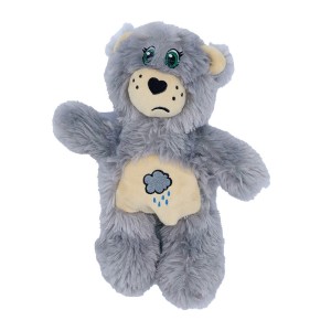 Peluche Ours Liv l’Emotive pour Chien | Doudou Gris Original | 21x18 cm