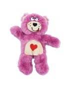 Peluche Ours Jasmin la Câline pour Chien | Doudou Rose Coquin | 21x18 cm