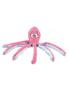 Peluche Pieuvre Sonore pour Chien | Squeaker & Bruit Papier | 47 cm