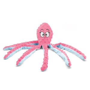 Peluche Pieuvre Sonore pour Chien | Squeaker & Bruit Papier | 47 cm