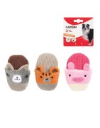 Peluche Sonore Pantoufle Animaux pour Chien | Couineur | 3 Modèles | 14 cm