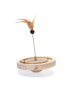 Jouet Bois Winni Designed by Lotte pour Chat | Sisal Plume & Balles | H 30 cm