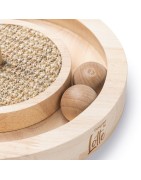 Jouet Bois Winni Designed by Lotte pour Chat | Sisal Plume & Balles | H 30 cm