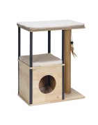 Arbre à Chat Nala Wood Designed by Lotte | Bois Hévéa & Aluminium | H 82 cm