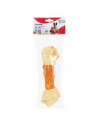 Friandises pour chien et chiots | Os noués en peau de buffle enrobés de poulet séché