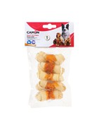 Friandises pour chien et chiots | Os noués en peau de buffle enrobés de poulet séché