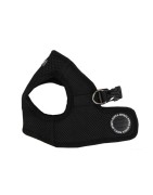 Harnais veste PUPPIA SOFT noir ultra confortable pour chien