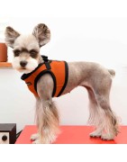 Harnais veste PUPPIA SOFT orange ultra confortable pour chien