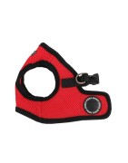 Harnais veste PUPPIA SOFT rouge ultra confortable pour chien