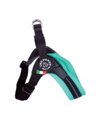 Harnais confort ajustable TRE PONTI pour chien avec clip | Bleu menthe
